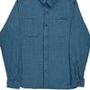 Double Rl Ralph Lauren Checked Shirt - Medium Blue Cotton