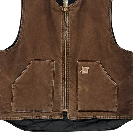 Carhartt Gilet - XL Brown Cotton