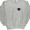 Boston Hard Rock Cafe Graphic Sweatshirt - Large Grey Cotton Blend