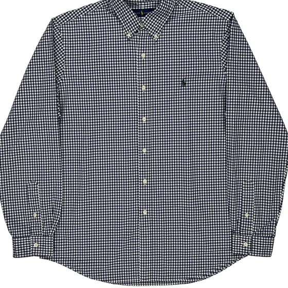 Ralph Lauren Checked Shirt - Large Blue Cotton