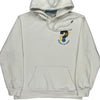 Around The World Guess Graphic Hoodie - Medium White Cotton Blend