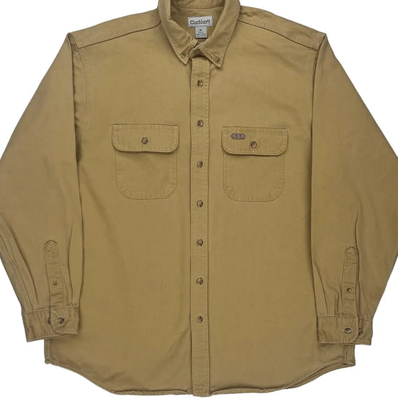 Carhartt Tall Shirt - XL Beige Cotton