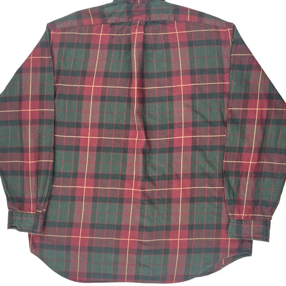 Ralph Lauren Checked Flannel Shirt - XL Red Cotton