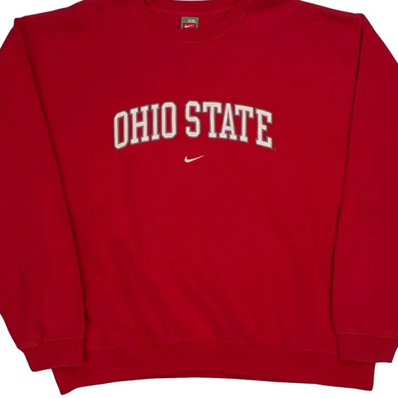 Ohio State Nike College Sweatshirt - 2XL Red Cotton Blend