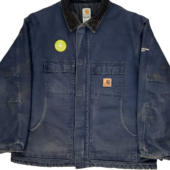 Mechanical Group Carhartt Jacket - 2XL Blue Cotton