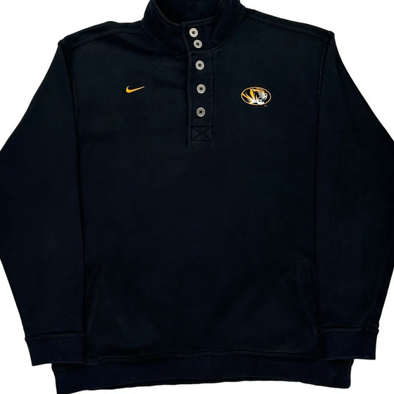 Mizzou Nike 1/4 Zip - XL Black Cotton Blend