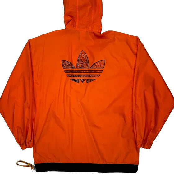 3 Stripes Adidas Jacket - Medium Orange Polyamide