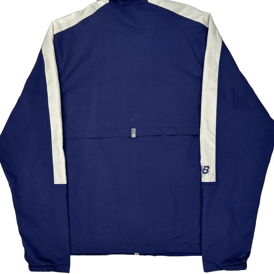 New Balance Track Jacket - Small Blue Nylon Blend