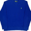 Ralph Lauren Graphic Sweatshirt - XL Blue Cotton