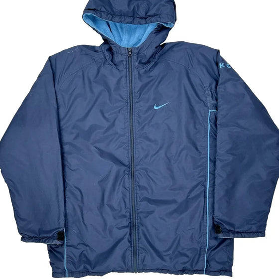 Nike Jacket - Large Blue Nylon