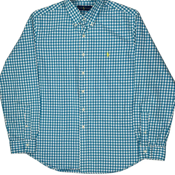 Ralph Lauren Checked Shirt - XL Blue Cotton