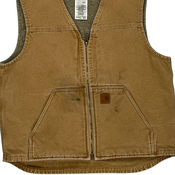 Carhartt Gilet - Large Brown Cotton