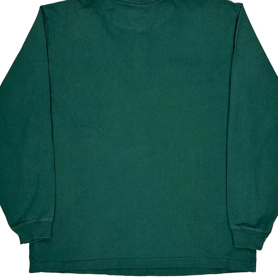 Carhartt Long Sleeve T-Shirt - Large Green Cotton