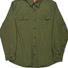 Wrangler Shirt - Medium Green Cotton Blend