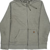 Carhartt Zip Up - XL Grey Cotton Blend