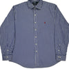 Ralph Lauren Striped Shirt - 2XL Blue Cotton