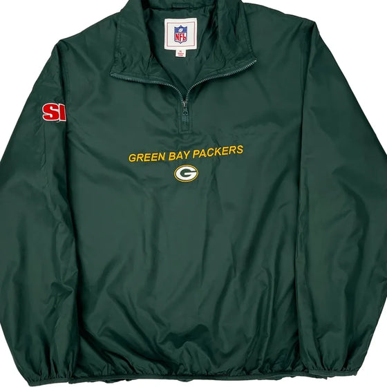 Green Bay Packers Nfl Graphic Windbreaker - XL Green Polyester