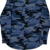 Lee Camo Shirt - Medium Blue Cotton Blend