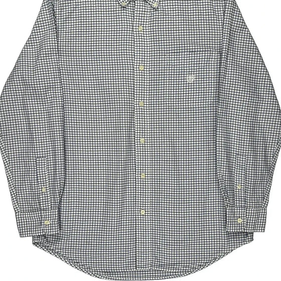 Chaps Ralph Lauren Checked Shirt - Medium White Cotton