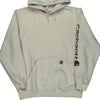 Loose Fit Carhartt Oversized Hoodie - XL Cream Cotton Blend