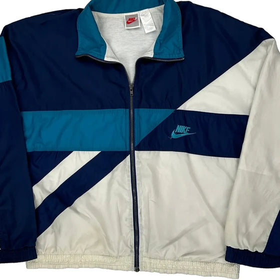 Nike Track Jacket - Medium Blue Nylon