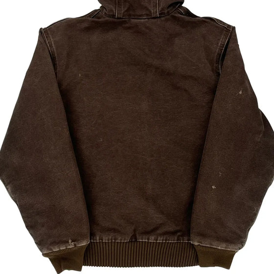 Age 10-12 Carhartt Jacket - Large Brown Cotton