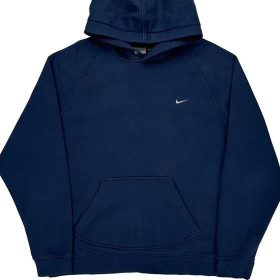 Nike Logo Nike Graphic Hoodie - XL Navy Cotton Blend