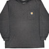 Carhartt Long Sleeve T-Shirt - XL Grey Cotton