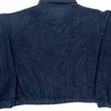 Fleece Polo Sport Jacket - XL Blue Polyester