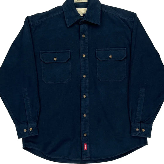 Levis Shirt - Medium Navy Cotton