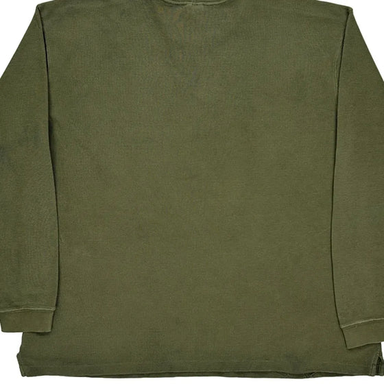 Carhartt Spellout Long Sleeve T-Shirt - XL Green Cotton