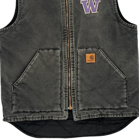 Washington Huskies Carhartt Gilet - Small Grey Cotton Blend