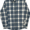 Wrangler Checked Shirt - Medium Blue Cotton