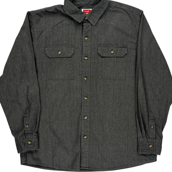 Wrangler Shirt - XL Grey Cotton