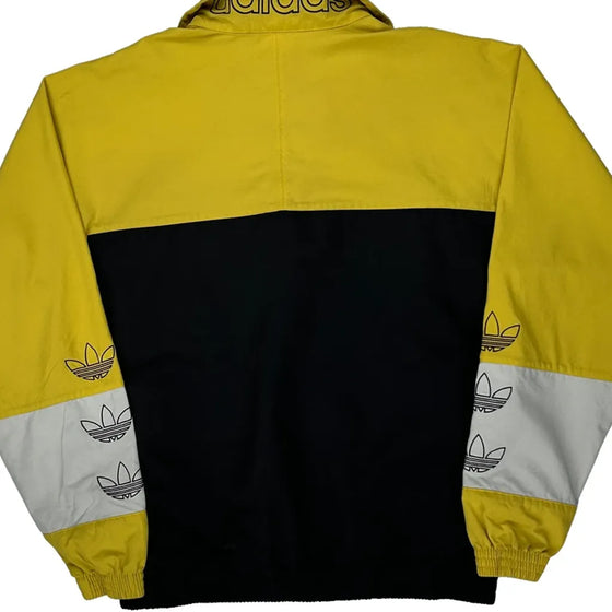 Adidas Track Jacket - Small Yellow Polyester