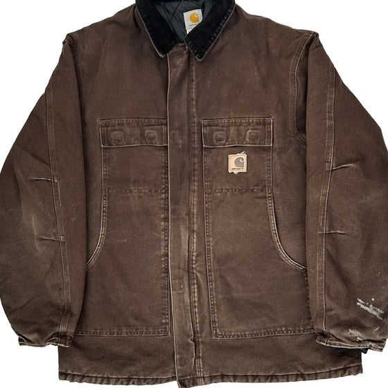 Carhartt Tall Jacket - XL Brown Cotton