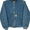 Denim Carhartt Oversized Denim Jacket - Large Blue Cotton