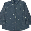 Ralph Lauren Patterned Shirt - XL Blue Cotton