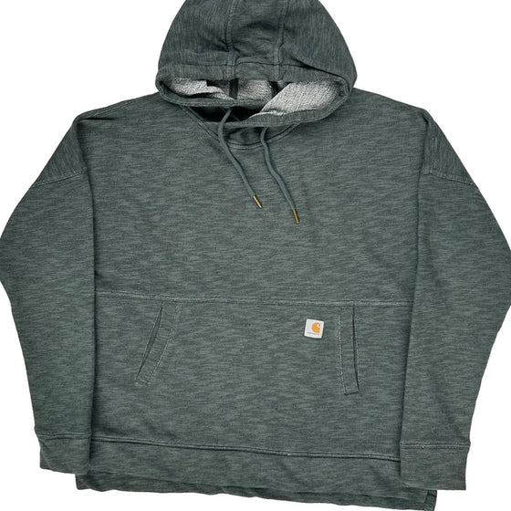 Carhartt Hoodie - Large Grey Cotton Blend