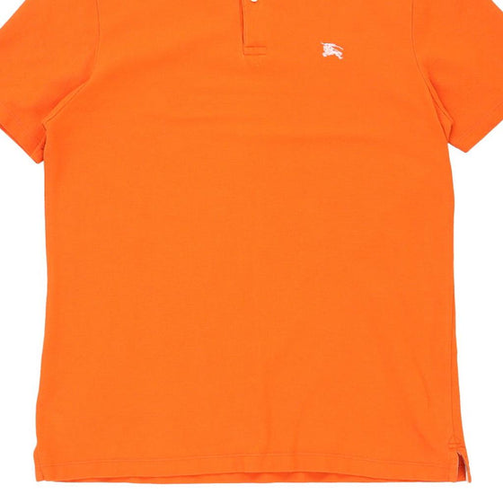 Vintage orange Burberry Brit Polo Shirt - mens large