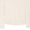 Tommy Hilfiger Long Sleeve Top - Small White Cotton Blend