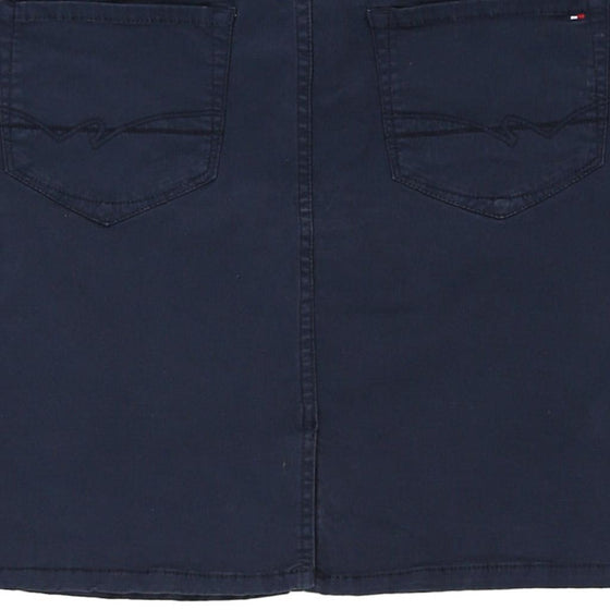 Tommy Hilfiger Mini Skirt - 32W UK 12 Navy Cotton