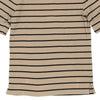 Lauren Ralph Lauren Striped T-Shirt - Small Beige Cotton