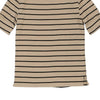 Lauren Ralph Lauren Striped T-Shirt - Small Beige Cotton