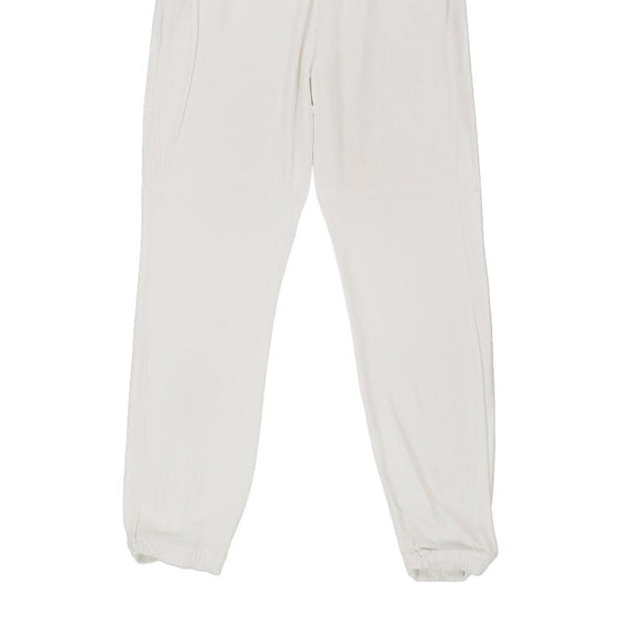 Les Copains Trousers - 30W UK 10 White Viscose Blend