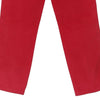 Moschino Trousers - 28W UK 8 Red Cotton