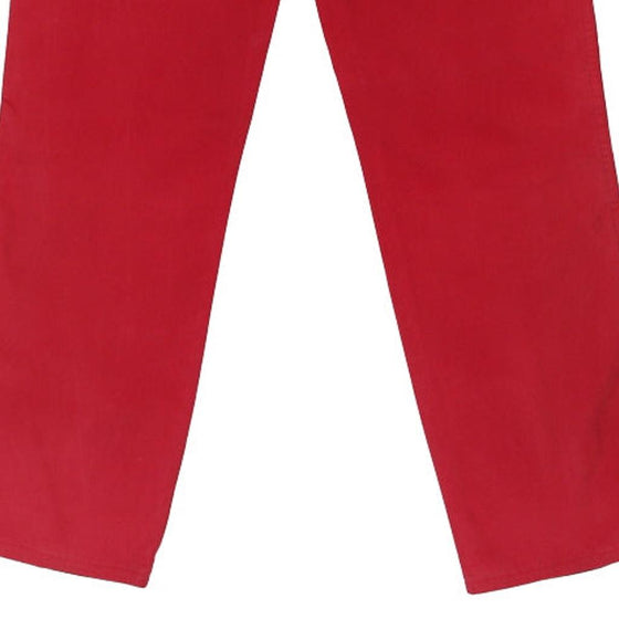 Moschino Trousers - 28W UK 8 Red Cotton