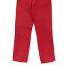 Moschino Trousers - 28W UK 8 Red Cotton