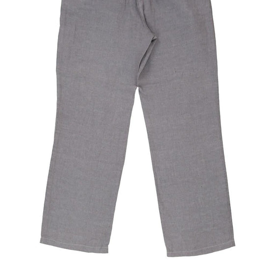 Maison Margiela Trousers - 30W UK 8 Grey Linen