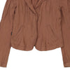 Moschino Jacket - Small Brown Cotton Blend